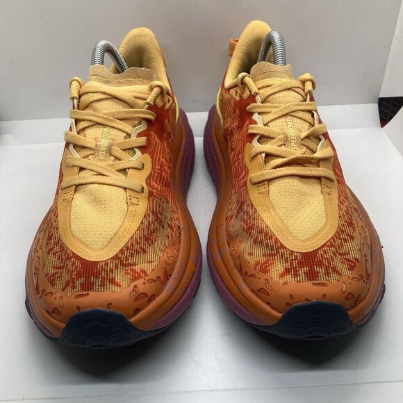 Hoka One One Speedgoat 6 Womens 9B Shoes Trail Orange Running Walking Gym - Picture 3 of 10